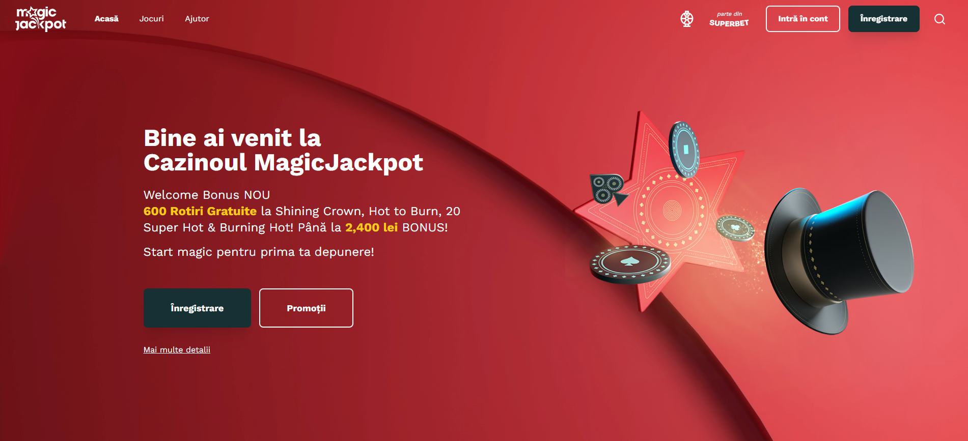 rotiri gratuite la Magic Jackpot