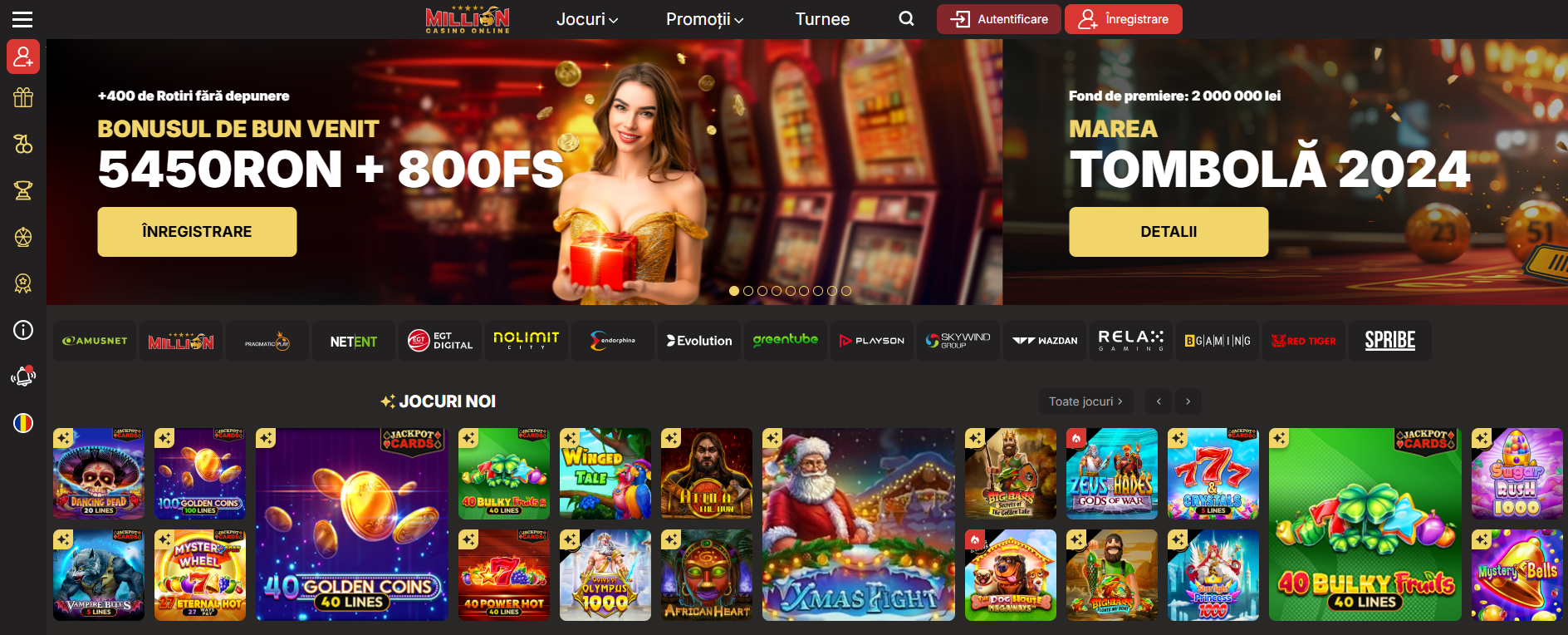 Million Casino rotiri gratuite fara depunere