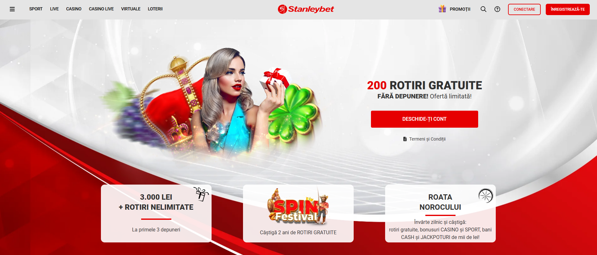 Rotiri gratuite Stanleybet