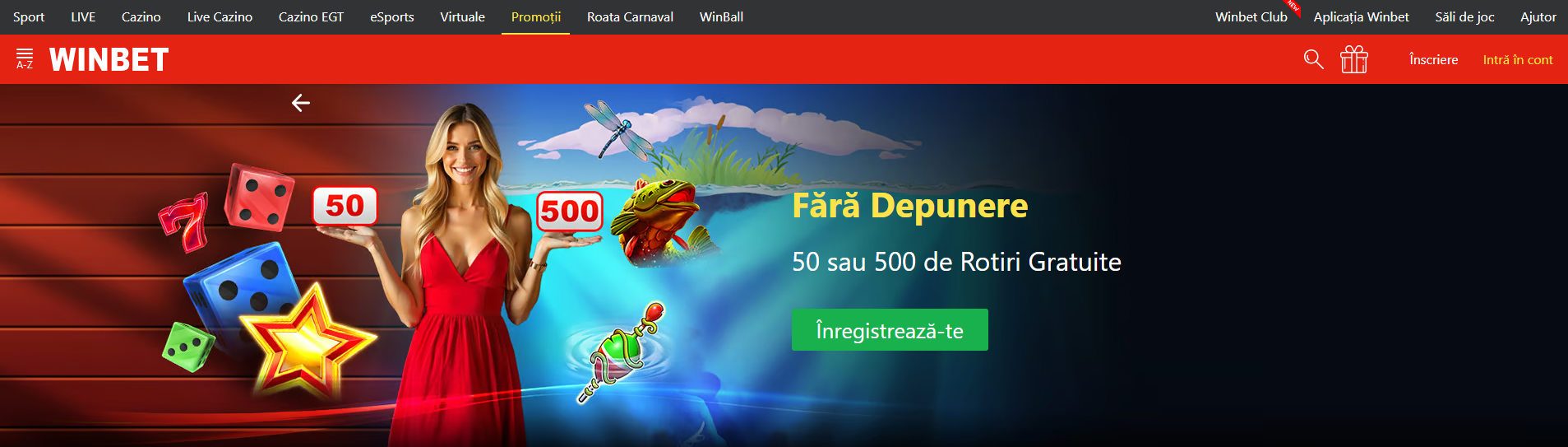 Winbet rotiri gratuite fără depunere